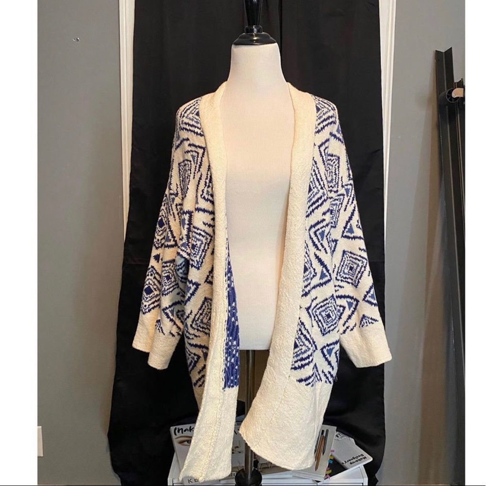 Tribal print cardigan